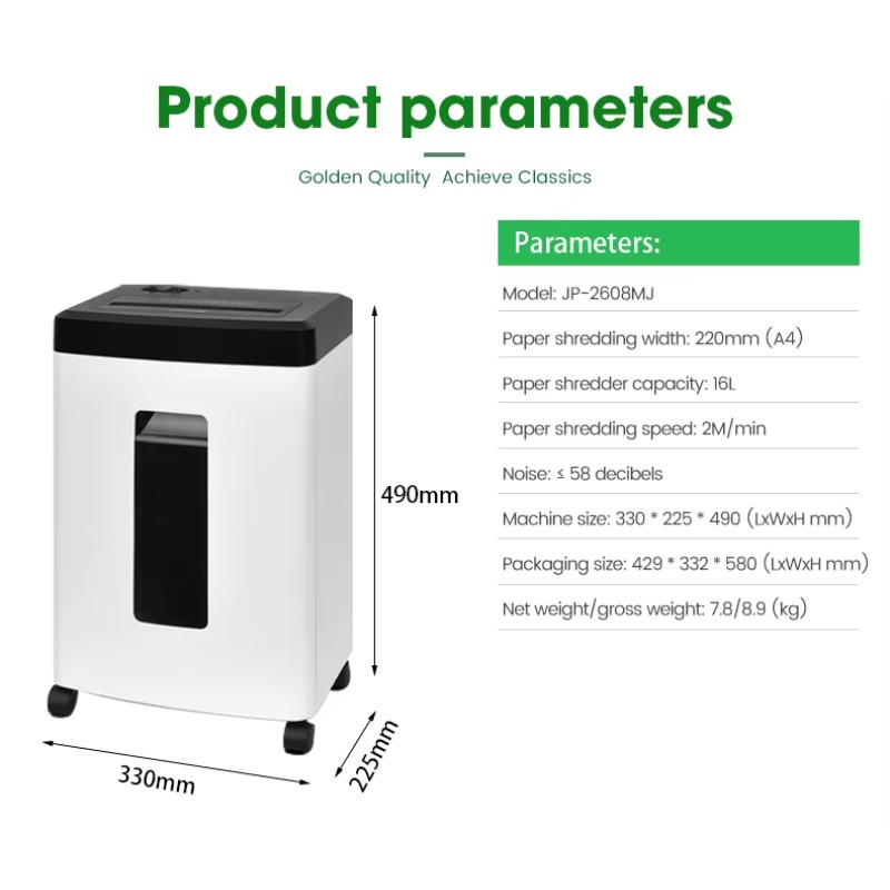 Paper Shredder Micro - Small 8-Sheet Capacity Micro Cut Paper