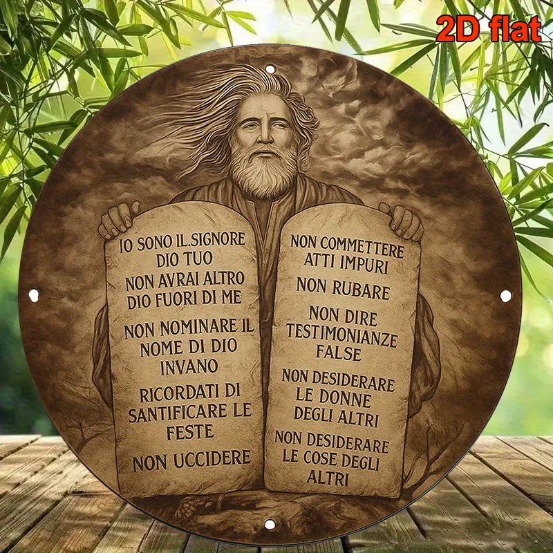 Home Office For - CIFBUY Rustic Italian Moses 10 Commandments