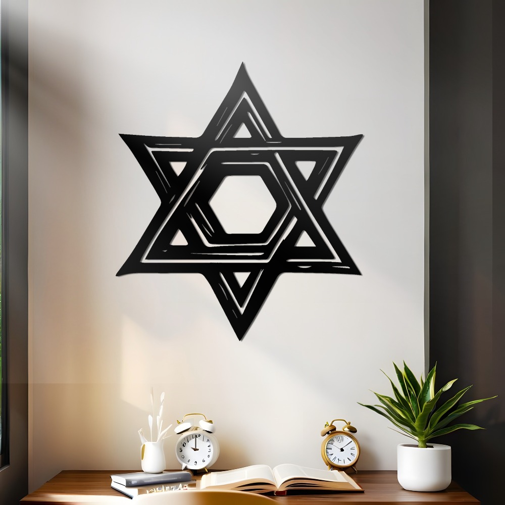 Home Office For - CIFBUY Star of David Metal Wall