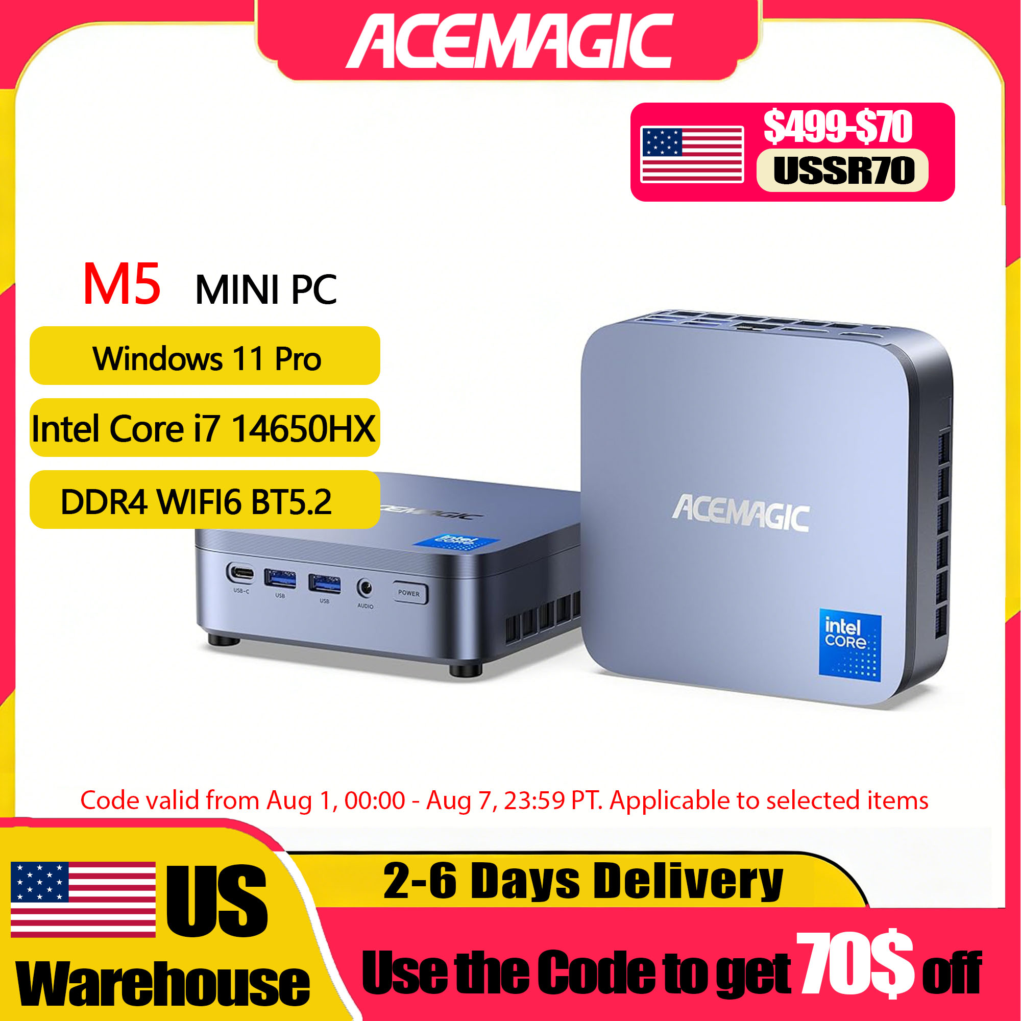 Home Office Windows 11 - ACEMAGIC M5 Mini PC Windows 11