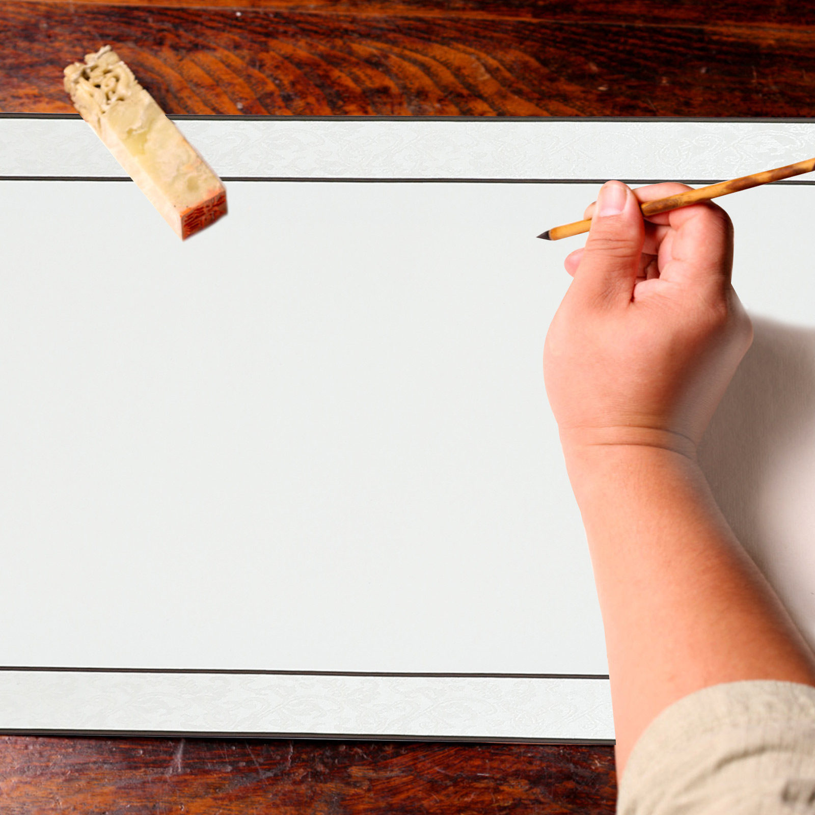 Home Office Wallpaper - 1Pcs High Quality Blank Scroll Paper
