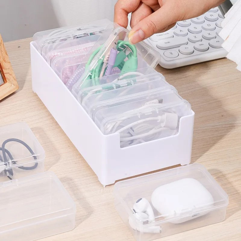 Cable Management Box - 7 In 1 Clear Data Cable