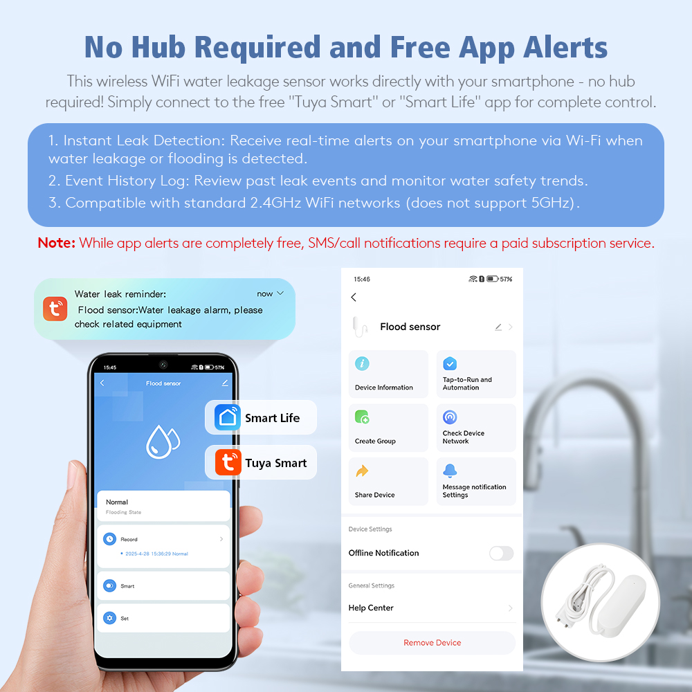 Wireless Water Leakage Detecto - огляд і ціна Home Office Google