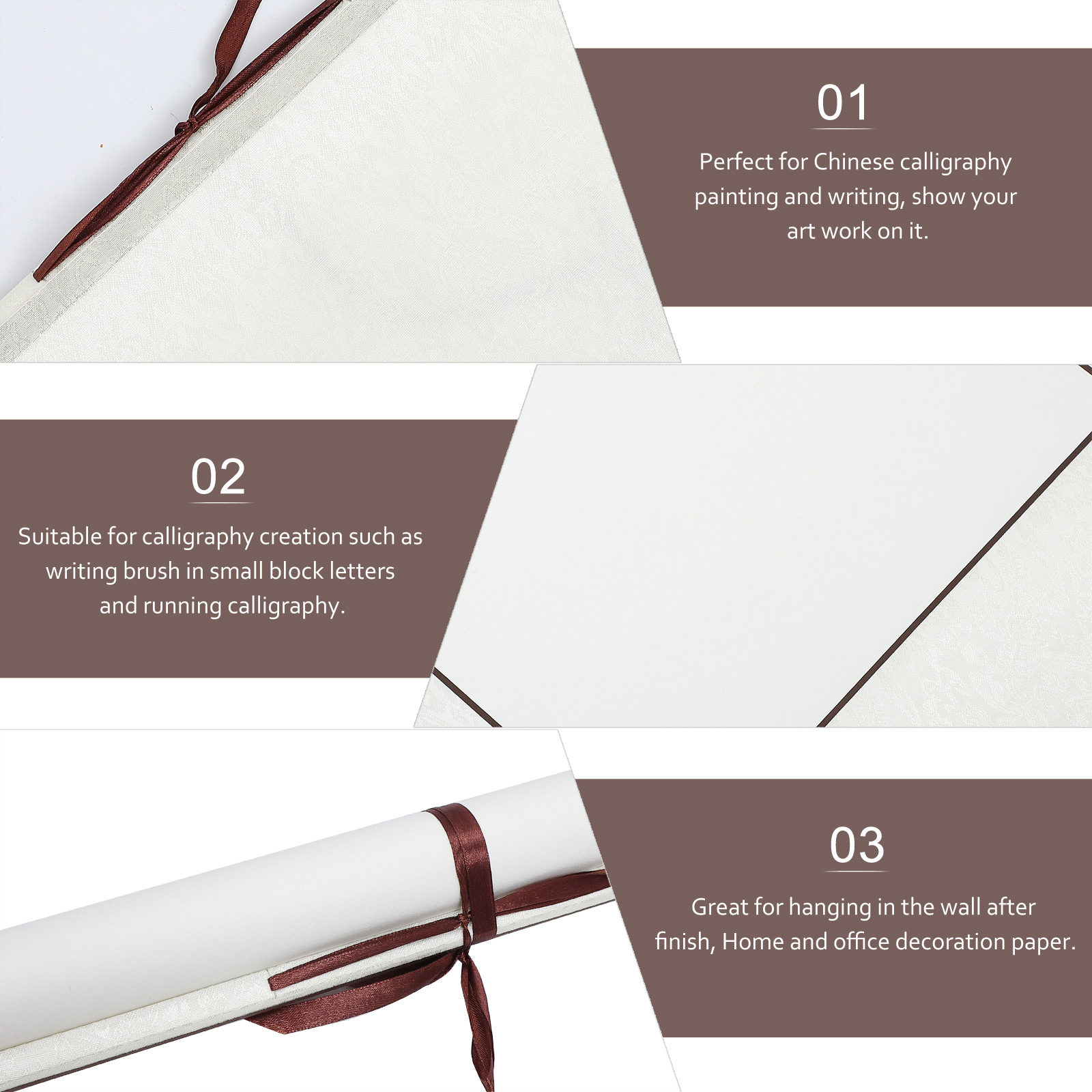 1Pcs Calligraphy Mounting Scro - огляд і ціна Home Office Wallpaper