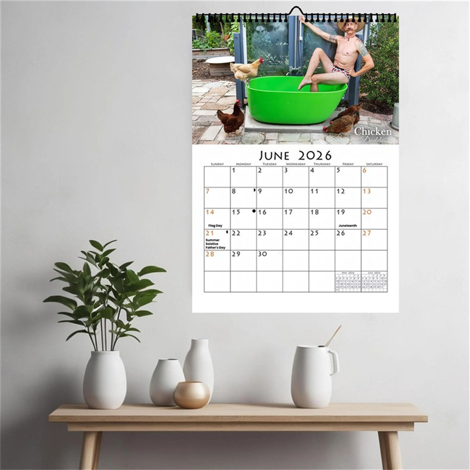 2026 Funny Chicken Daddy Wall  - огляд і ціна Home Office Wallpaper