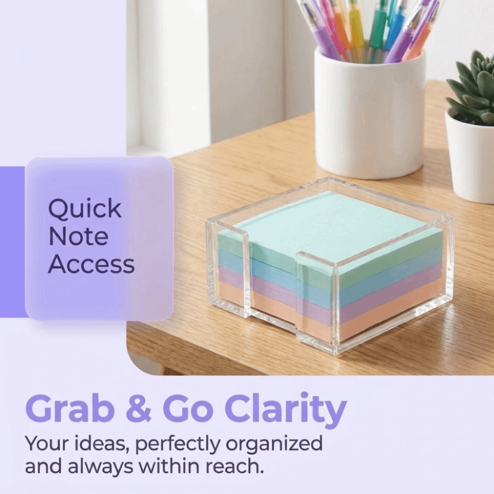 Transparent Sticky Note Holder - огляд і ціна Sticky Note Dispenser