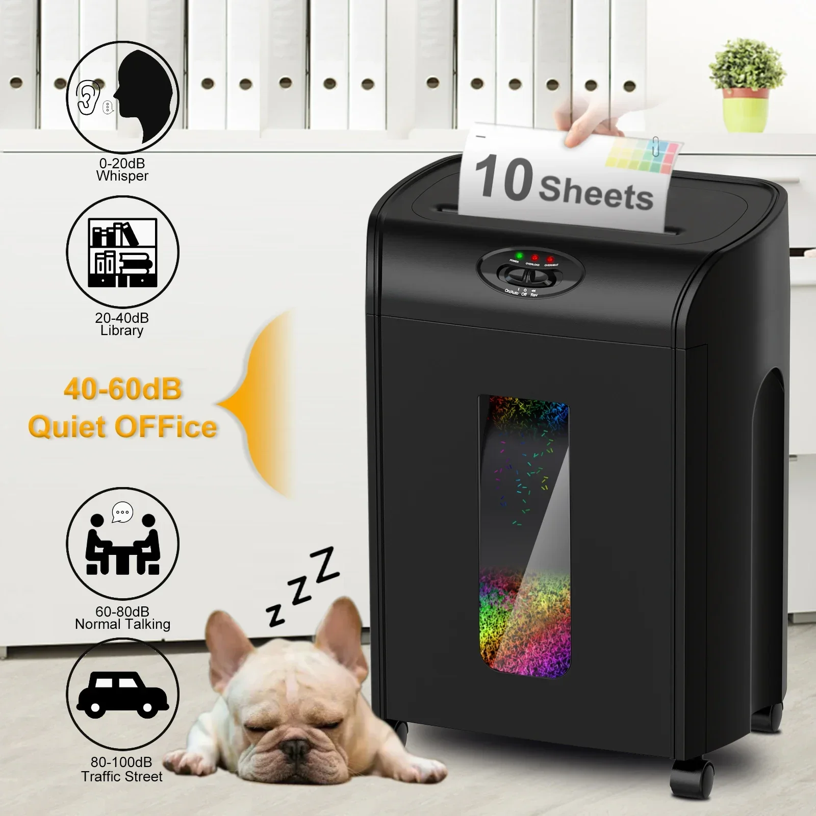 CD290P  10  Sheets  Micro Cut  - огляд і ціна Paper Shredder Micro