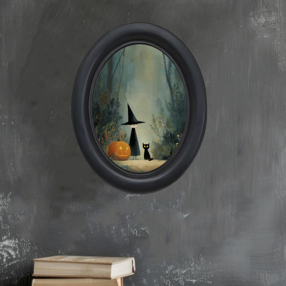 A 3D Vintage Halloween Witch a - огляд і ціна Home Office Wallpaper