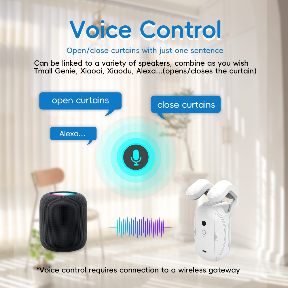 Tuya Wifi BT Smart Curtains Ro - огляд і ціна Home Office Google