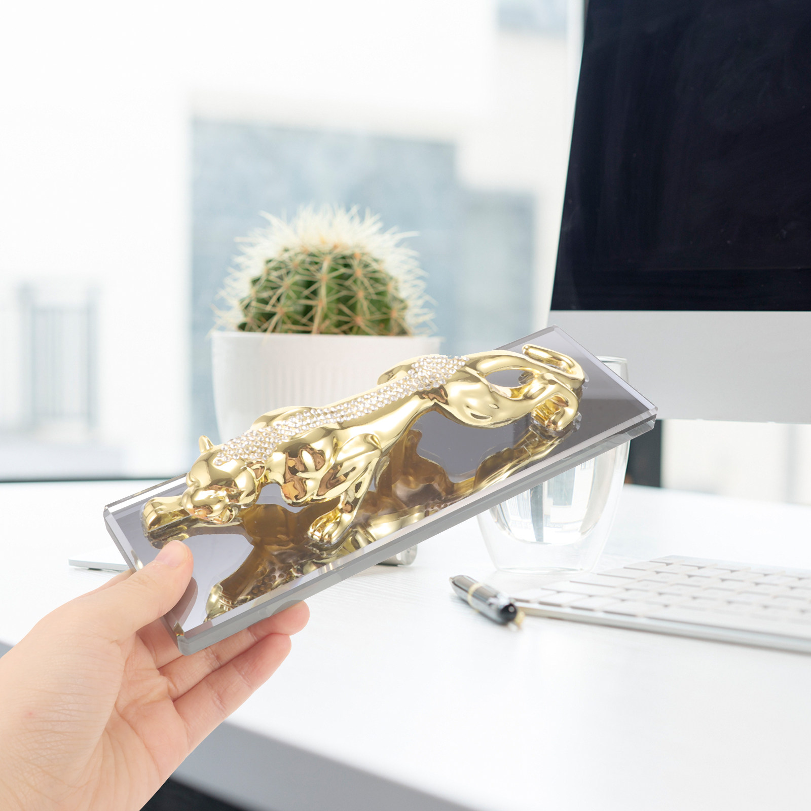 Leopard Shape Car Ornament Air - огляд і ціна Home Office Interior Design