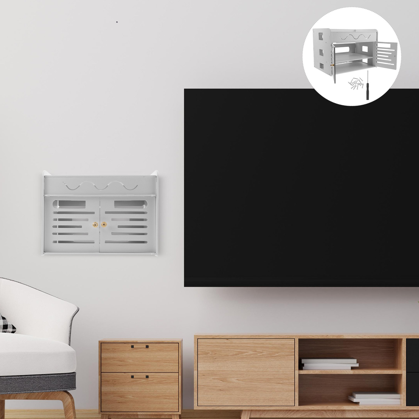 3-Layer WiFi Router Storage Bo - огляд і ціна Cable Management Box