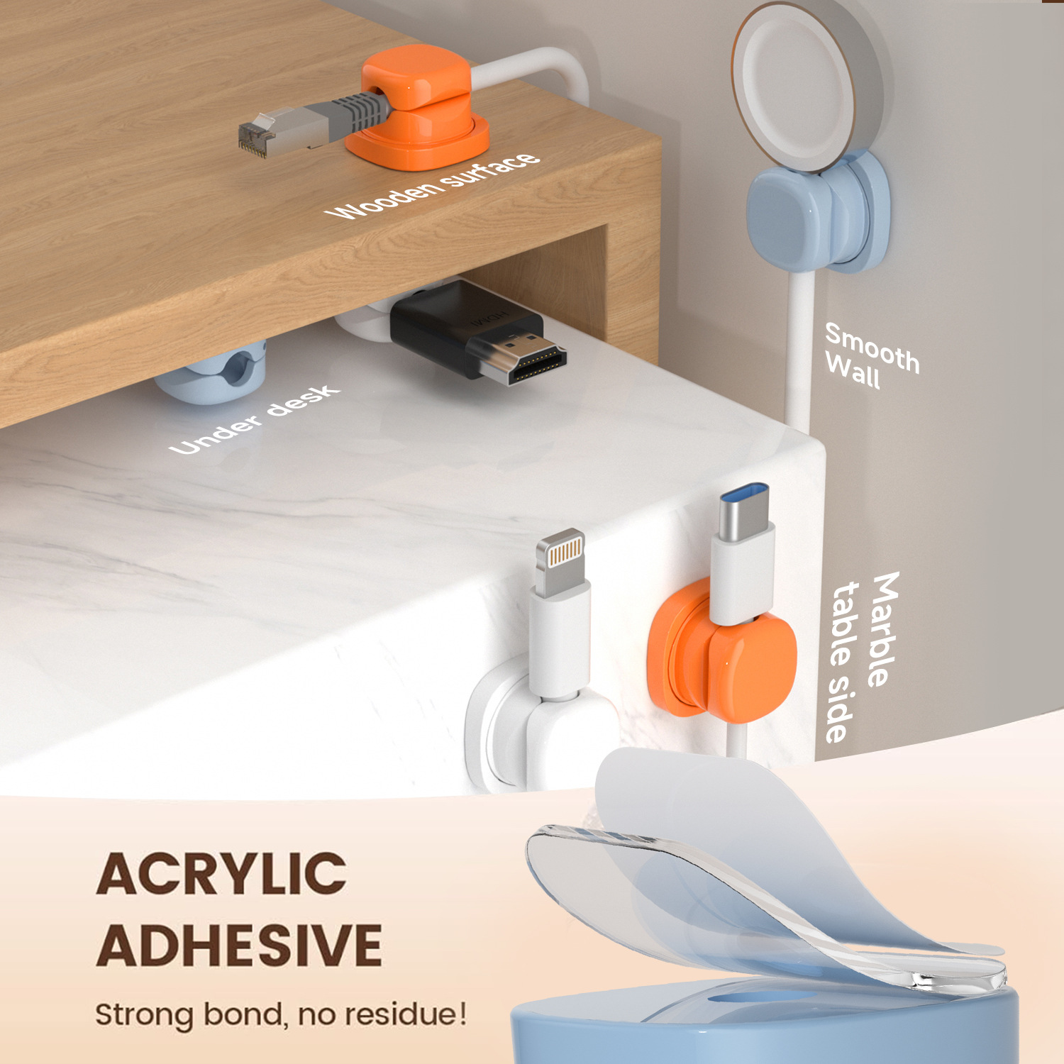 adhesive cable organizer Cable - огляд і ціна Cable Management Box