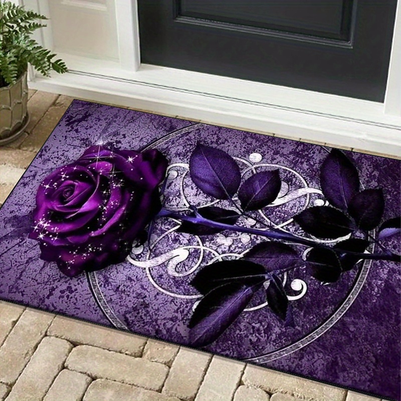 Purple Leaf Rug for Elegant Of - огляд і ціна Home Office Interior Design
