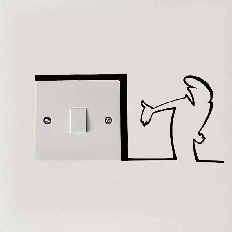 New！Minimalist Switch Sticker  - огляд і ціна Home Office Interior Design