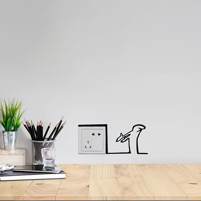 New！Minimalist Switch Sticker  - огляд і ціна Home Office Interior Design