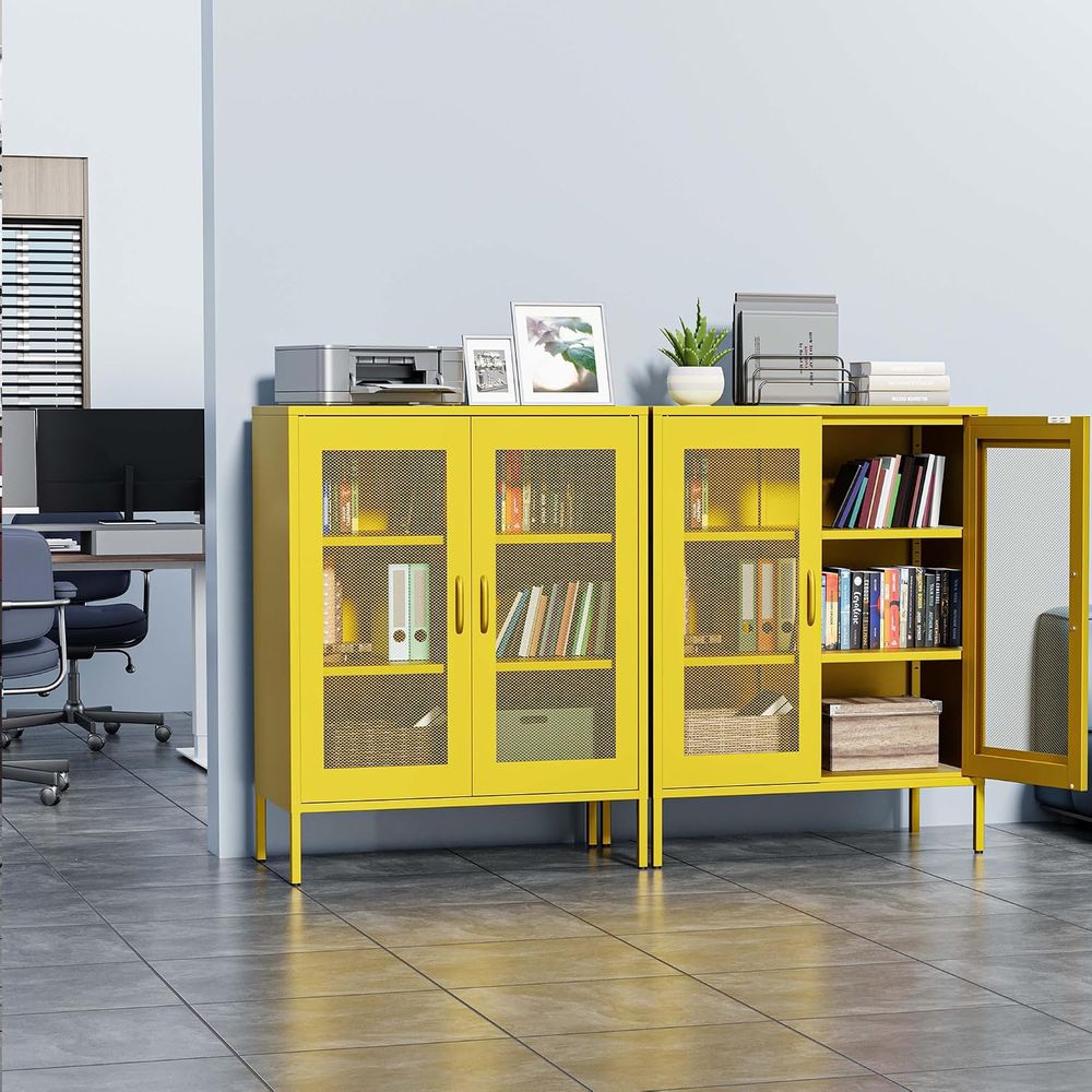 Mesh Metal Storage Cabinet wit - огляд і ціна Home Office For