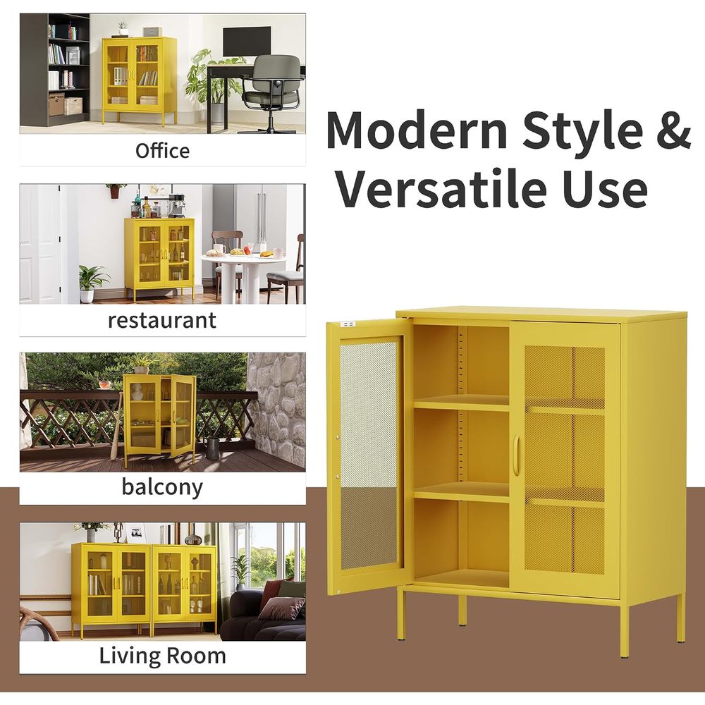 Mesh Metal Storage Cabinet wit - огляд і ціна Home Office For
