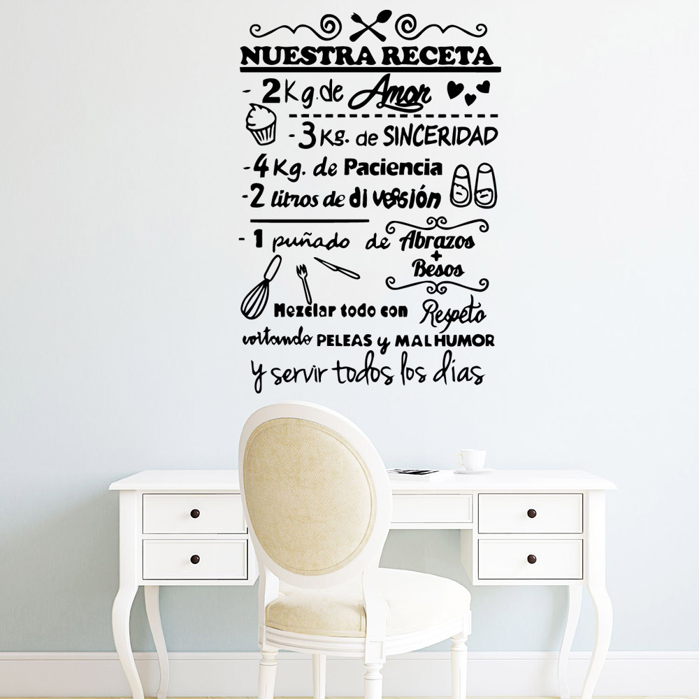1 pc Spanish Motivational text - огляд і ціна Home Office Wallpaper