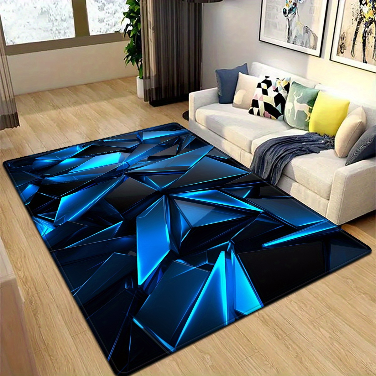 Artistic Galaxy Motif Floor Ma - огляд і ціна Home Office Interior Design