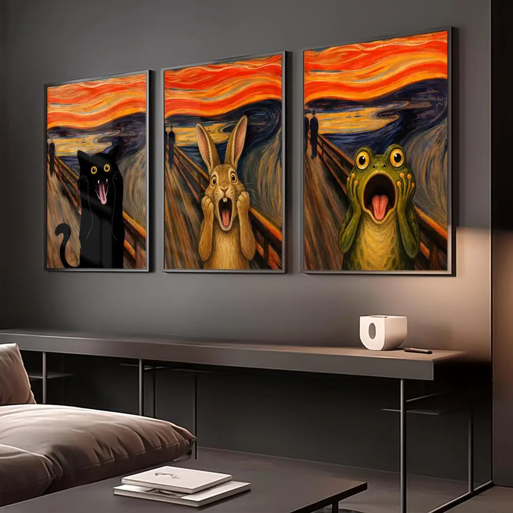 Edvard Munch The Scream Animal - огляд і ціна Home Office Wallpaper