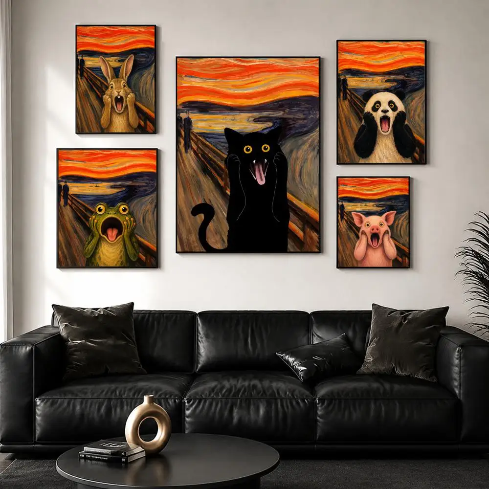 Edvard Munch The Scream Animal - огляд і ціна Home Office Wallpaper