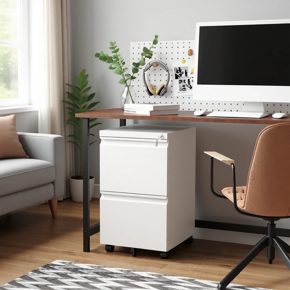 Two Drawer Mobile File Cabinet - огляд і ціна Home Office For Two