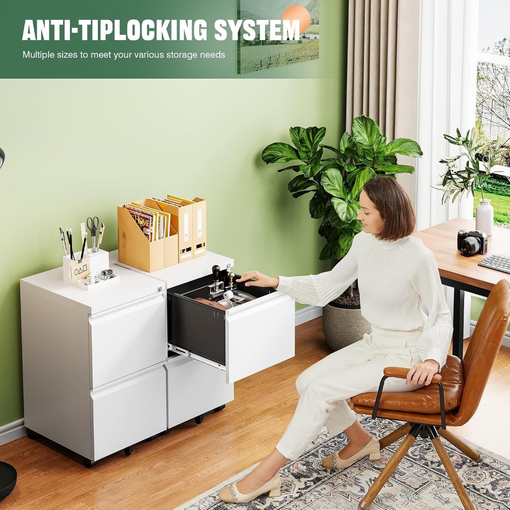 Two Drawer Mobile File Cabinet - огляд і ціна Home Office For Two