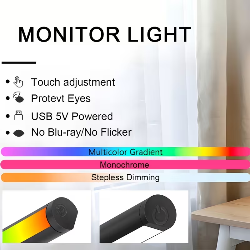LED Computer Screen Hanging Li - огляд і ціна Home Office Gadgets