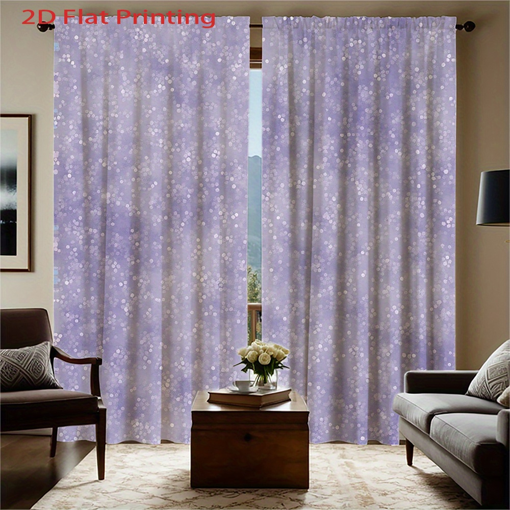 Purple Sparkle Curtains Window - огляд і ціна Home Office Interior Design