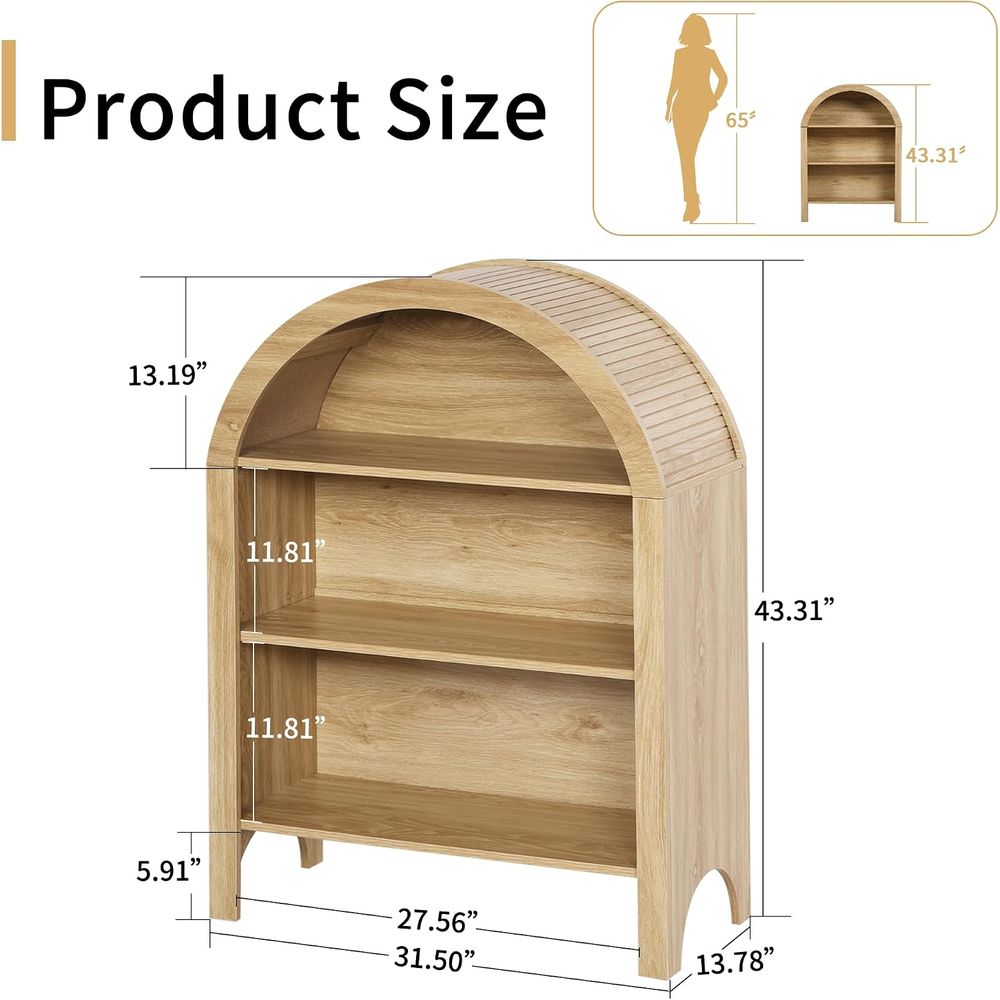 Freestanding 3-Tier Arched Boo - огляд і ціна Home Office For