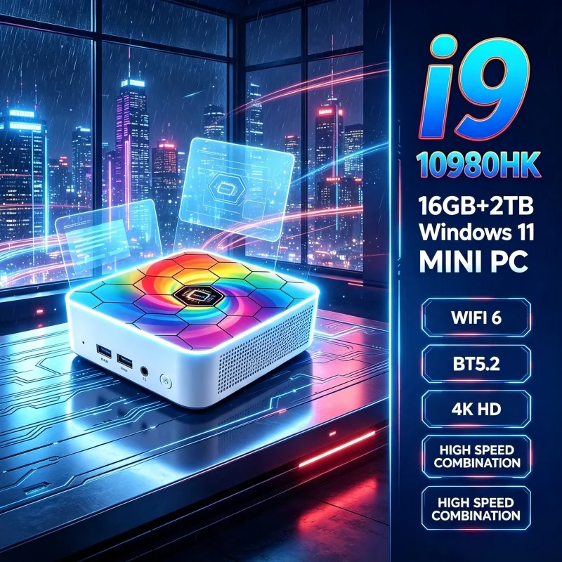 Multicolored Slim Mini PC Core - огляд і ціна Home Office Windows 11