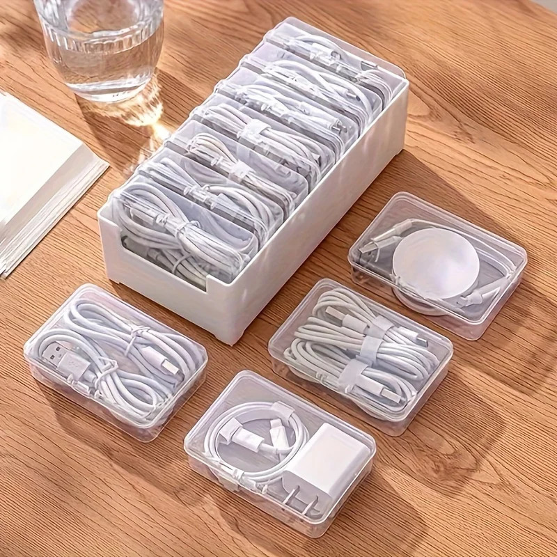 7 In 1 Clear Data Cable Storag - огляд і ціна Cable Management Box